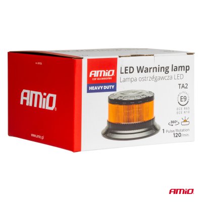 LED advarselslampe tungt udførelse W28B 12V 24V AMIO-04106