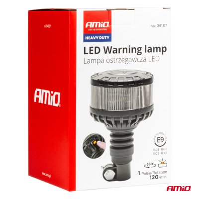 LED Advarselslampe til tungt brug W28P 12V 24V AMIO-04107