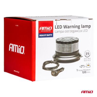 LED Advarselslampe tung belastning W28M 12V 24V AMIO-04108