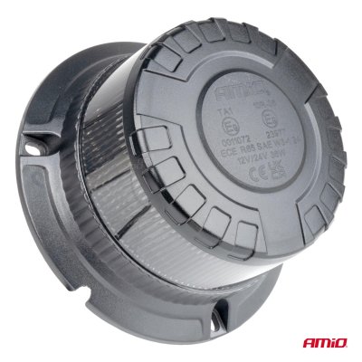 LED Advarselslampe heavy duty W28B 12V 24V AMIO-04109