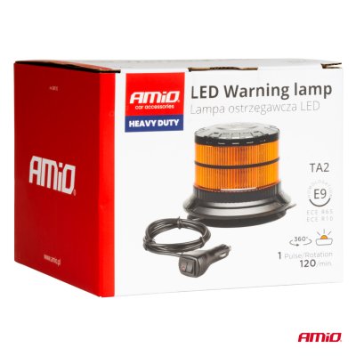 LED Advarselslampe tung duty W29M 12V 24V AMIO-04110