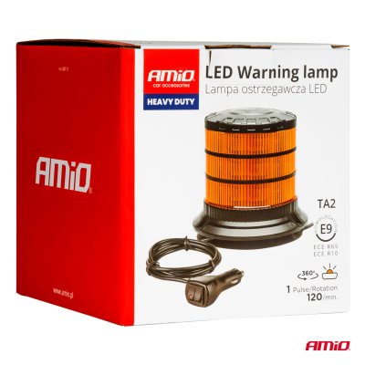 LED Advarsel Lampe heavy duty W30M 12V 24V AMIO-04111