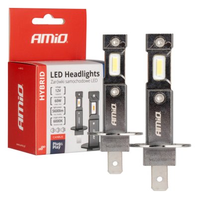 LED Hovedlys Hybrid serie H1 6000K Canbus 60W AMIO-04112