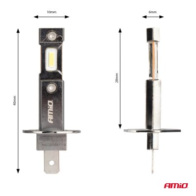 LED Hovedlys Hybrid serie H1 6000K Canbus 60W AMIO-04112