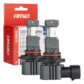 LED forlygter Hybrid serie HB4 9006 6000K Canbus 60W AMIO-04118
