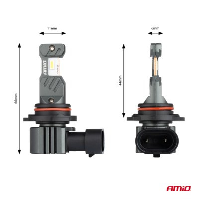 LED forlygter Hybrid serie HB4 9006 6000K Canbus 60W AMIO-04118