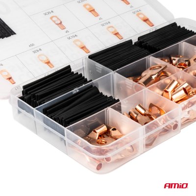 Varme krympningsledningstilkoblinger og rør 140pcs AMIO-04121