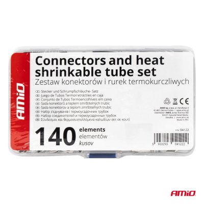 Varme shrink kabeltilslutninger og rør 140 stk AMIO-04122