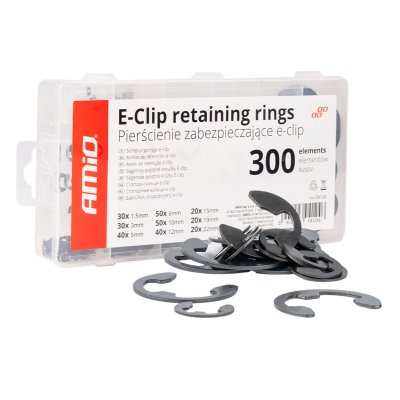 E-Clip Ekstern Fastgørelsessæt 300 stk AMIO-04124