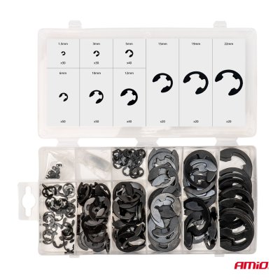 E-Clip Ekstern Fastgørelsessæt 300 stk AMIO-04124