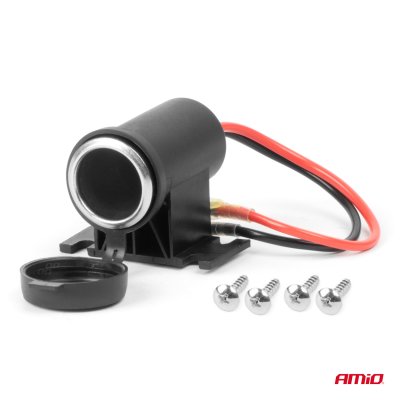 Hermetisk lighterstik 12/24V AMIO-04129