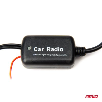 Antenne signalforstærker 12V DAB FM AMIO-04134