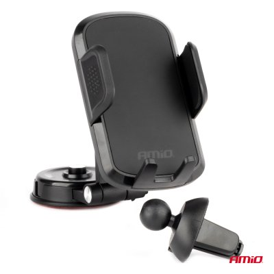 Roterende dashboard luftventil telefonholder 360° 2in1 AMIO-04138