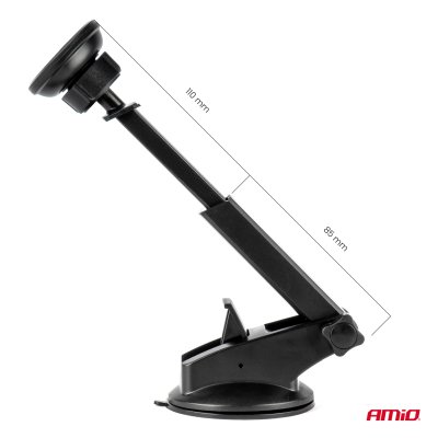 Magnetisk justerbar telefonholder til forruden AMiO-04145