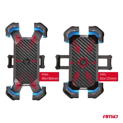 Cykel motorcykel scooter roterende telefonholder 360° AMiO-04146