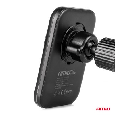 Hurtig Magnetisk Trådløs Vent Dashboard Bil Oplader Qi2 15W AMIO-04179