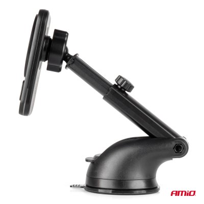 Hurtig magnetisk trådløs vindues-dashboard biloplader Qi2 15W AMIO-04181