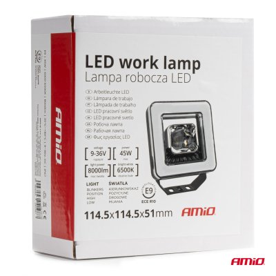 Arbejdslampe AWL57 45W 6500K 8000lm 9-36V AMIO-04198