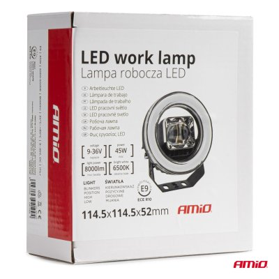 Arbejdslampe AWL58 45W 6500K 8000lm 9-36V AMIO-04199