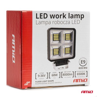 Arbejdslampe AWL59 68W 6500K 8000lm 9-36V AMIO-04200