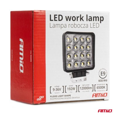Arbejdslampe AWL64 192W 6500K 12000lm 9-36V AMIO-04205
