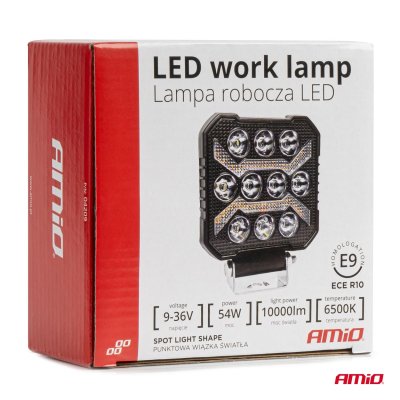Arbejdslampe AWL68 54W 6500K 10000lm 9-36V AMIO-04209