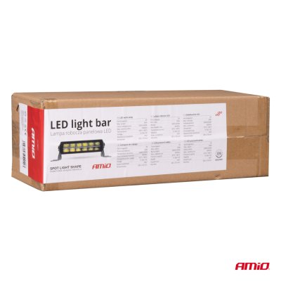 LED panel arbejdslampe BAR AWL70 60W 6500K 8000lm 30cm 12V 24V AMIO-04211