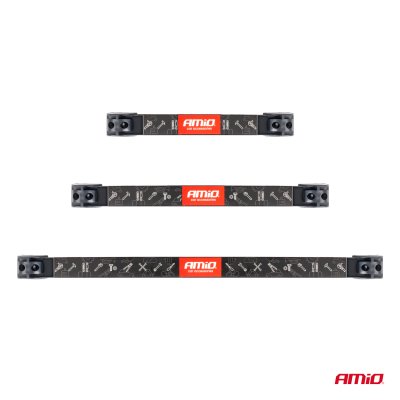 Magnetstrips værktøjsophæng sæt 1x20cm 1x30,5cm 1x46cm AMIO-04263