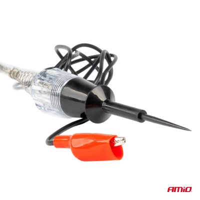 Spændingsmåler Metaltester Alligator Krog 6-12V AMIO-04272