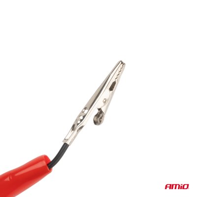 Spændingsmåler Metaltester Alligator Krog 6-12V AMIO-04272