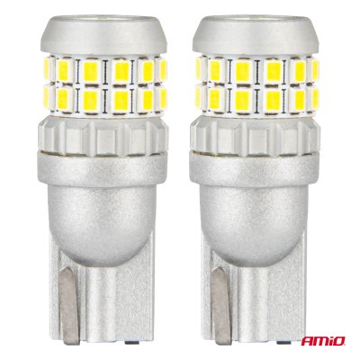 CANBUS LED pærer T10 W5W 30SMD 2016 Hvid 12V/24V AMIO-04233