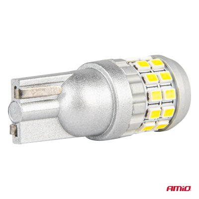 CANBUS LED pærer T10 W5W 30SMD 2016 Hvid 12V/24V AMIO-04233