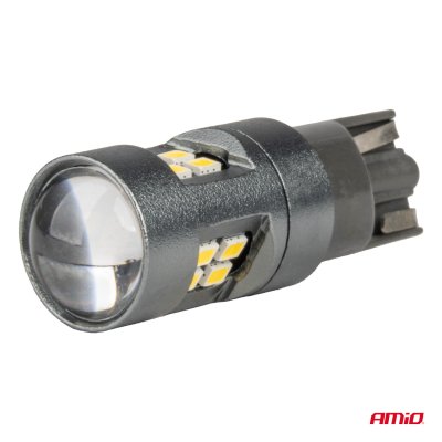 LED CANBUS T10 W5W 16SMD 2016 Hvide pærer 12V/24V AMIO-04234