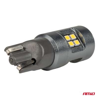 LED CANBUS T10 W5W 16SMD 2016 Hvide pærer 12V/24V AMIO-04234