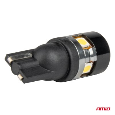 LED pærer CANBUS T10 W5W 5SMD 3030 Hvid 12V 24V AMIO-04239