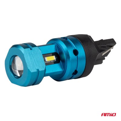 LED-pærer CANBUS T20 7440 W21W 4SMD 1860 Hvid 12V 24V AMIO-04254