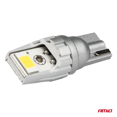 LED pærer CANBUS T10 W5W 2SMD 3570 Hvid 12V 24V AMIO-04256
