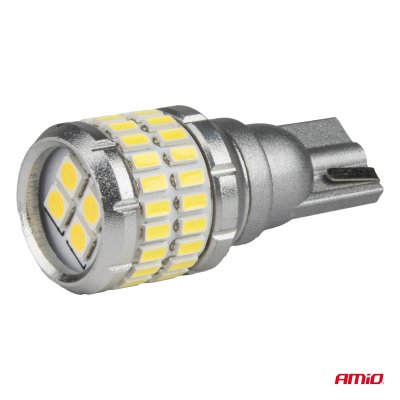 LED pærer CANBUS T15 W16W 48SMD 4SMD 3014 3030 Hvid 12V 24V AMIO-04261