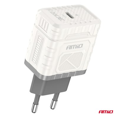 Vægoplader Quick Charge GaN PD 30W USB-C AMIO-04285