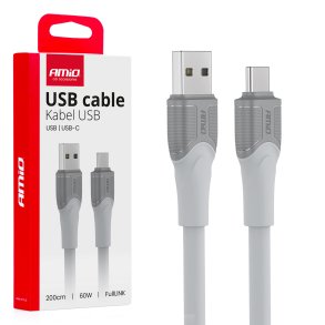 Kabel USB-A TIL TYPE-C 60W 200cm FullLINK model X111 AMIO-04290