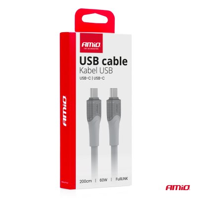 Kabel USB-C TIL TYPE-C 60W 200cm FullLINK model X111 AMIO-04292