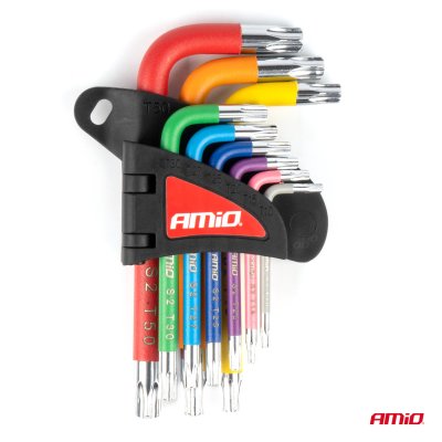 Torx nøgler S2 9 stk AMIO-04300