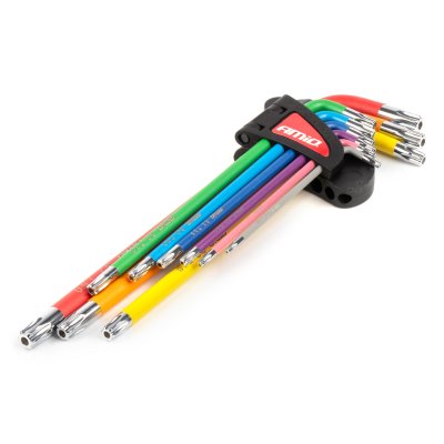 Torx-nøgler S2 9stk AMIO-04301