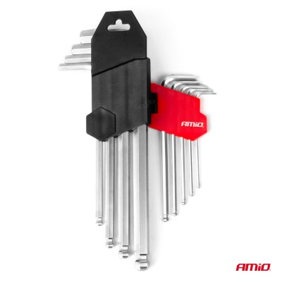Imbus hexnøgler CRV 9pcs AMIO-04302