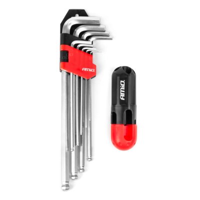 Imbus hex nøgler CRV 9stk AMIO-04303