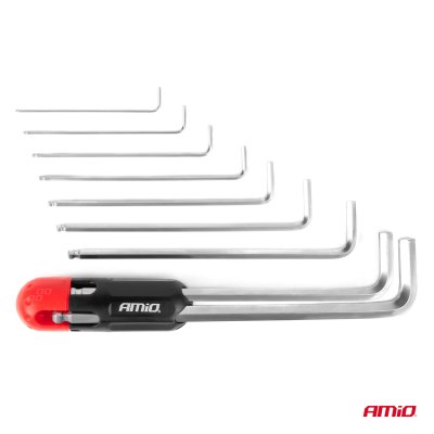 Imbus hex nøgler CRV 9stk AMIO-04303