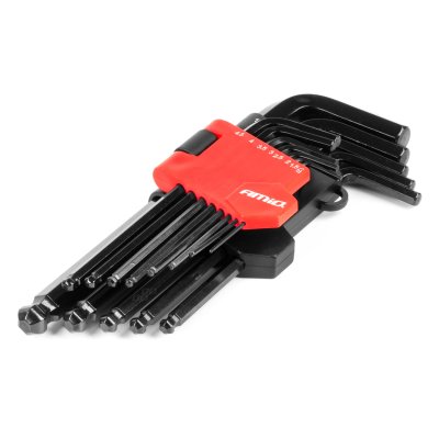 Imbus hex nøgler CRV sort 13 stk AMIO-04304