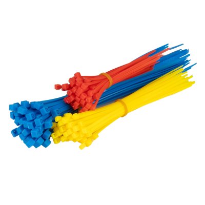 Multifarvede plastik kabelbånd sæt af 150 stk. AMIO-04316