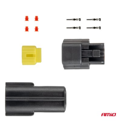 Connector stik og stikdåse sæt 2 PIN 2.2mm AMIO-04346
