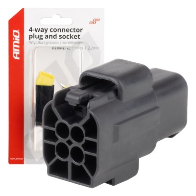Stikprop og stikdåse sæt 4 PIN 2.2mm AMIO-04348